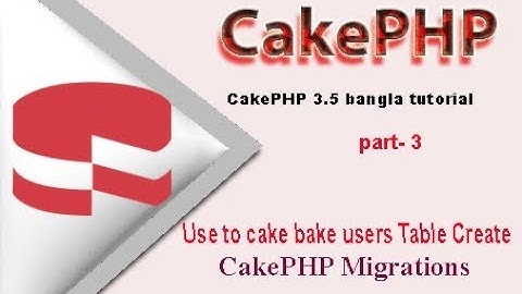 cake bake use Bangla tutorial | cakephp bangla tutorial |use to cake bake user table(cakephp part#3)