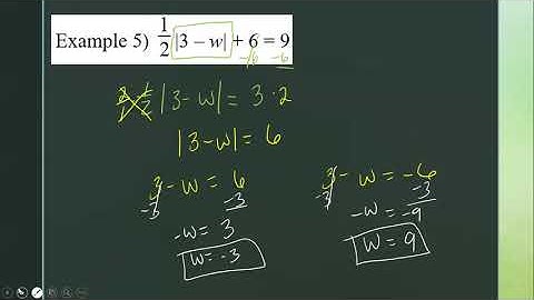 A2 2-1 Absolute Value Equations
