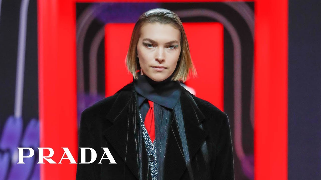 Model Arizona Muse gets ready for Prada Fall/Winter 2020 Womenswear Show