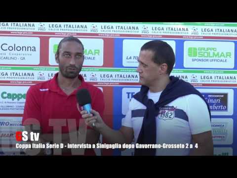 Gs Tv - Coppa Italia Serie D - intervista a Sinigaglia dopo Gavorrano-Grosseto 2 a 4