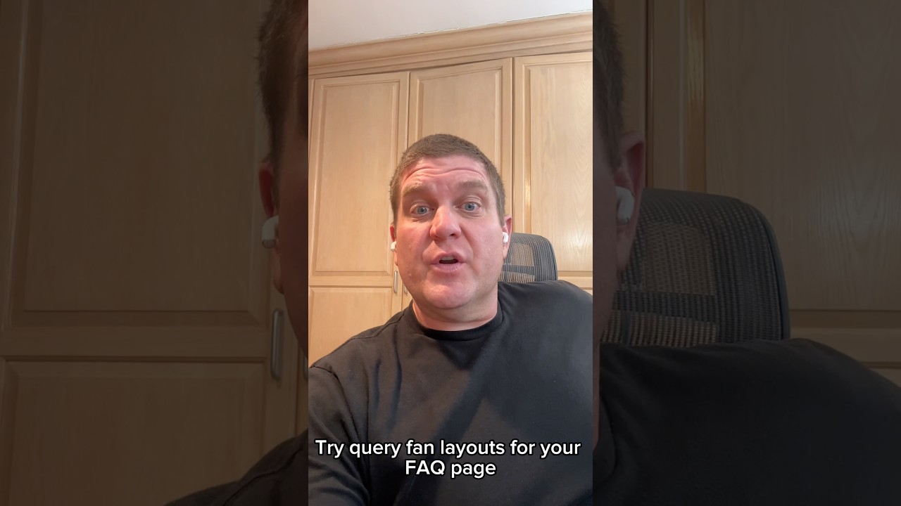 Try query fan layouts for your FAQ page to improve SEO.