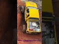 Off-Road Challenge: Yellow Truck Takes On Near Vertical 90-Degree Cliff