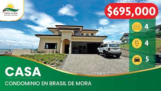 Casa estilo español a la venta en condominio ubicado en Brasil de Mora.