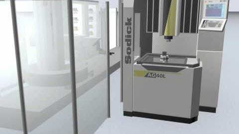 Erowa Robot Linear for EDM sink and wire.mov