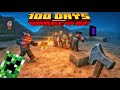 Minecraft 100 Days: Surviving in a Desert Biome Without Tools☠️ (bangla)