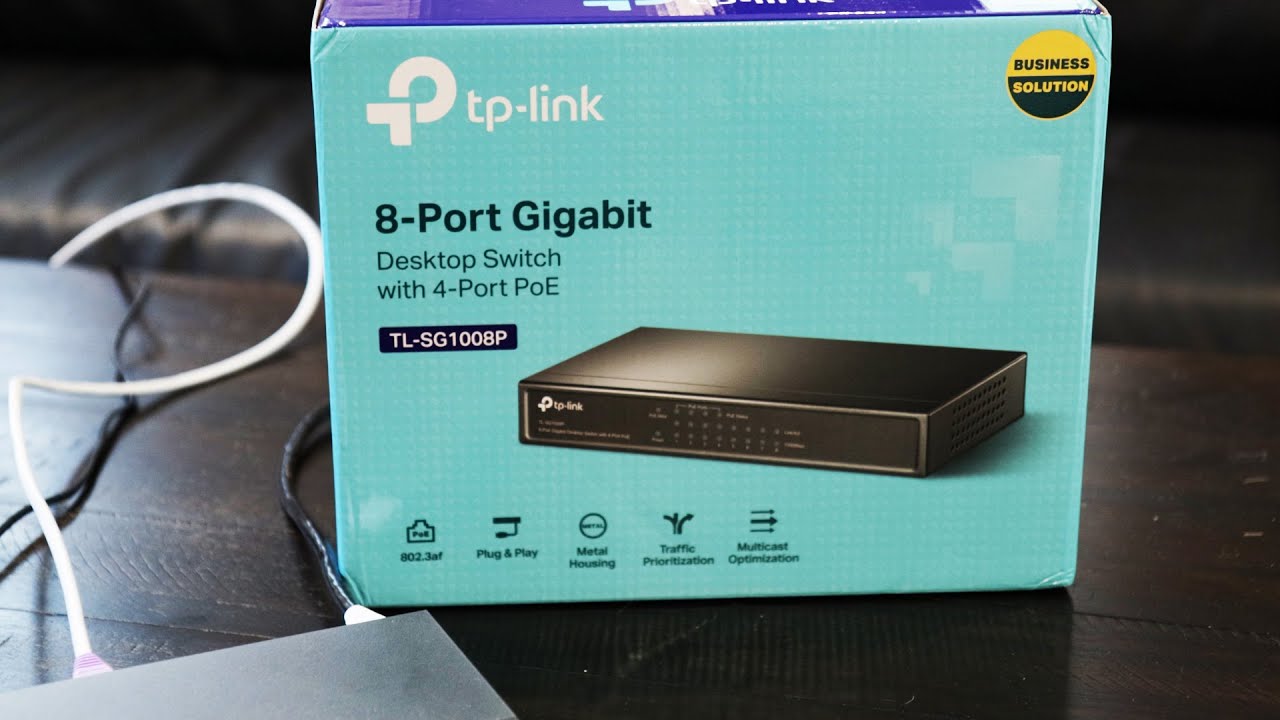 TP Link 8 Port POE Switch Quick Review - YouTube | Switch