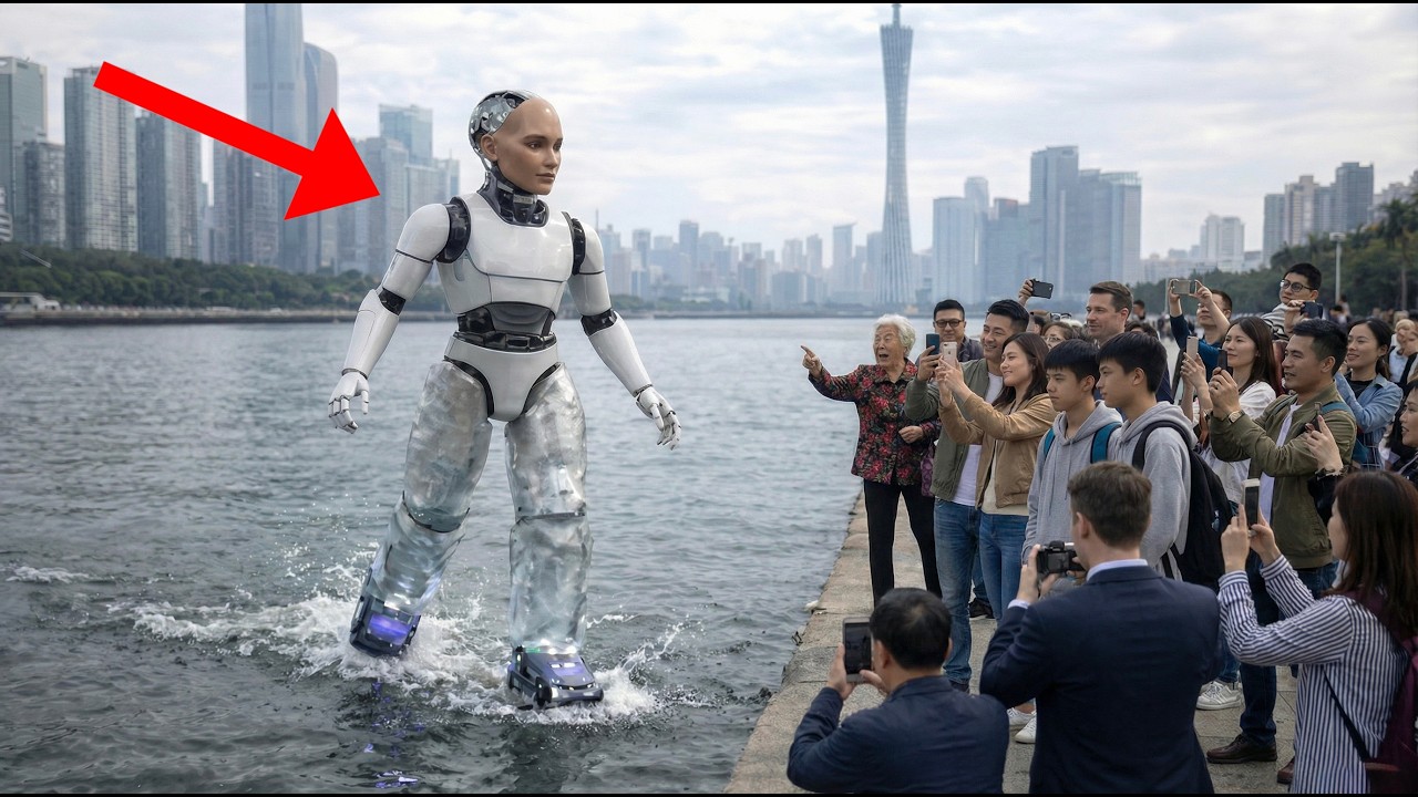China's Insane AI Robot Walks on Water, Flies & Shape-Shifts:GrowHR 2026 Breakthrough Shocks World!