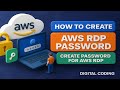 AWS RDP Password Setup | Step-by-Step Guide to Create & Retrieve RDP Password on AWS EC2 | AWS PWD