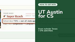 How to Get Into UT Austin for Computer Science: What Actually Helps