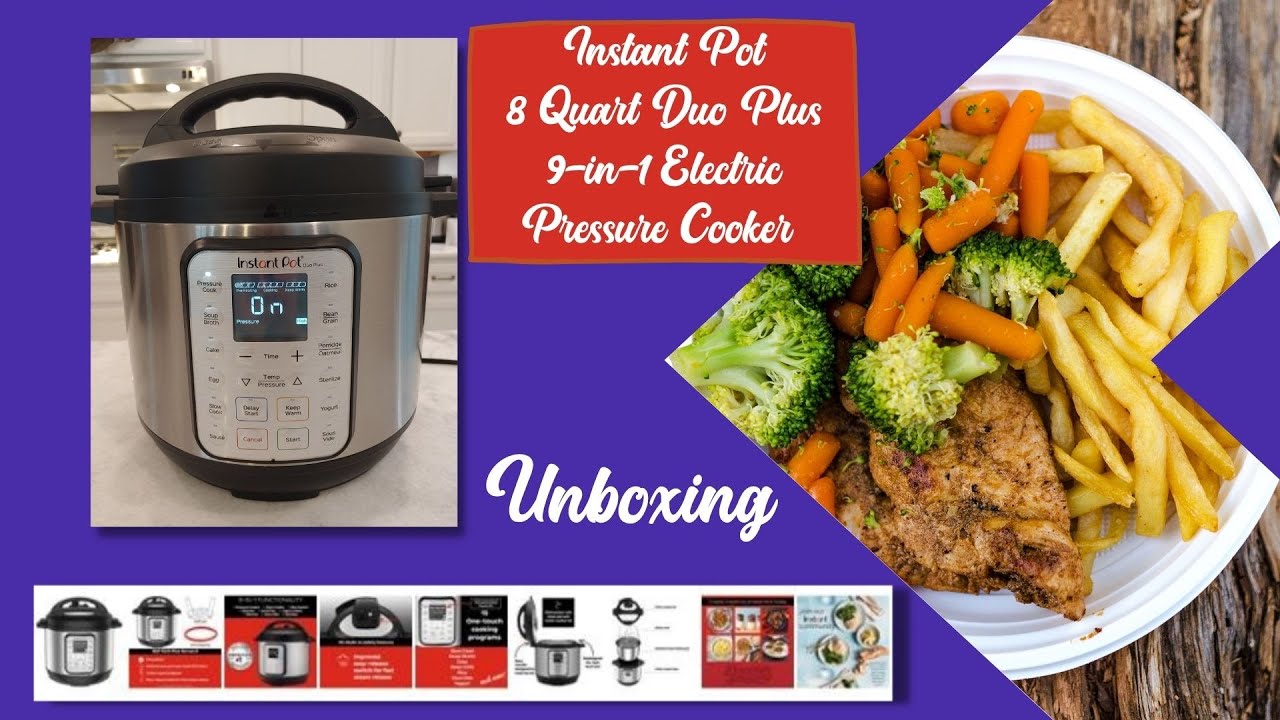 Instant Pot DUO 8 QT Pressure Cooker - IP-DUO80 8qt 7-in-1 - Unboxing and  Preview 