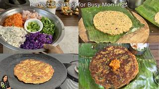 Cabbage Thalipeeth- Perfect Breakfast for Busy Days-Purple Cabbage Roti
