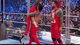 Sami Zayn and Jey Uso Hug - WWE Survivor Series War Games