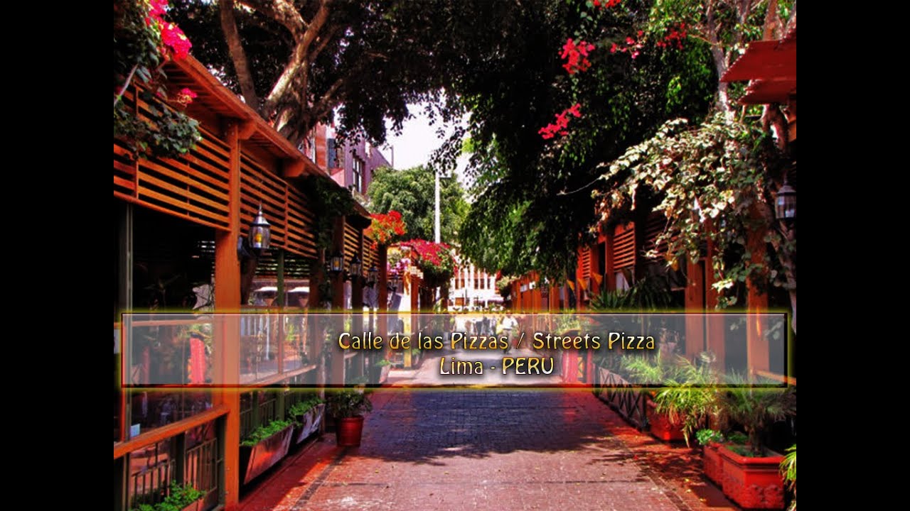Calle de las pizzas Street pizzas / Lima PERU (Subtitle) YouTube