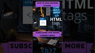 How add heading in HTML #shorts #viralshorts #viral