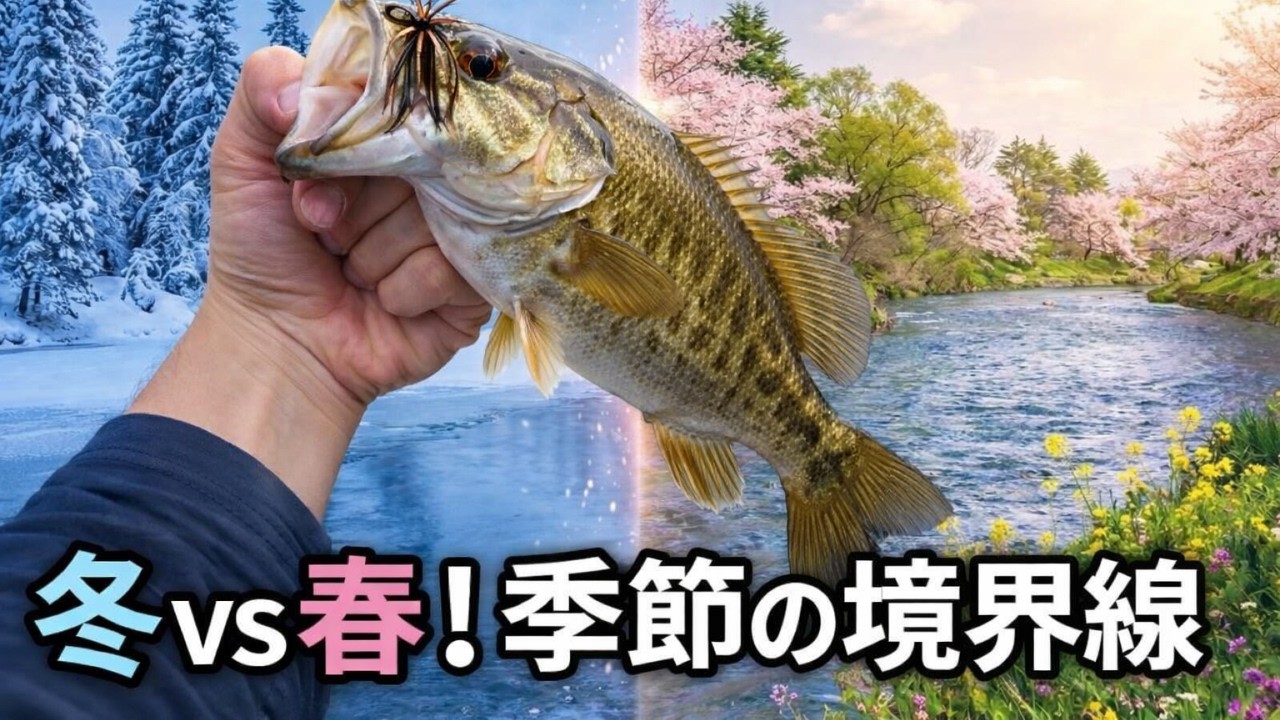 今が一番難しい⁉️冬春境界の川スモール攻略法‼️【川スモール】【Black bass】【冬】【2月】