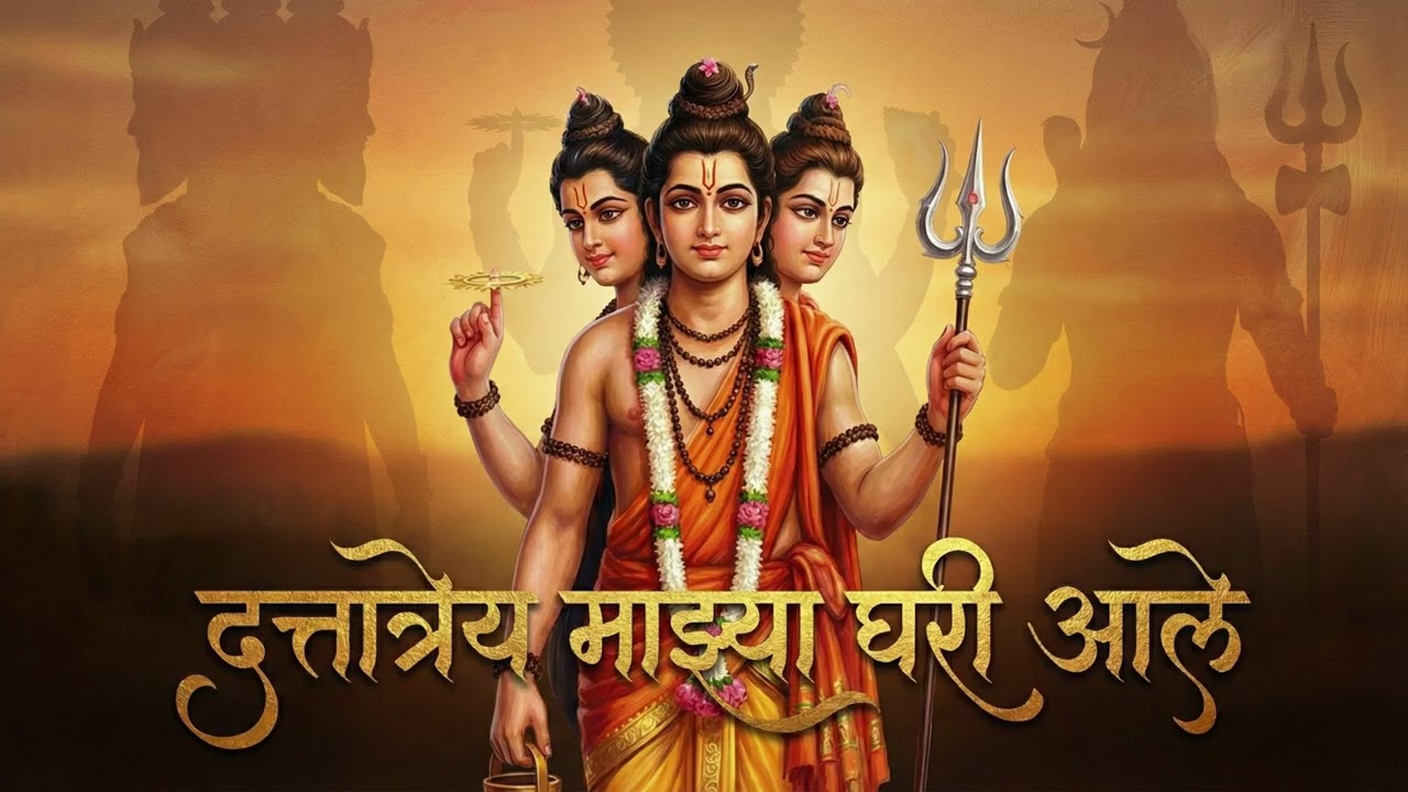 दत्तात्रेय माझ्या घरी आले | Beautiful Datta Bhajan | Marathi Bhakti Geet | Datta Songs