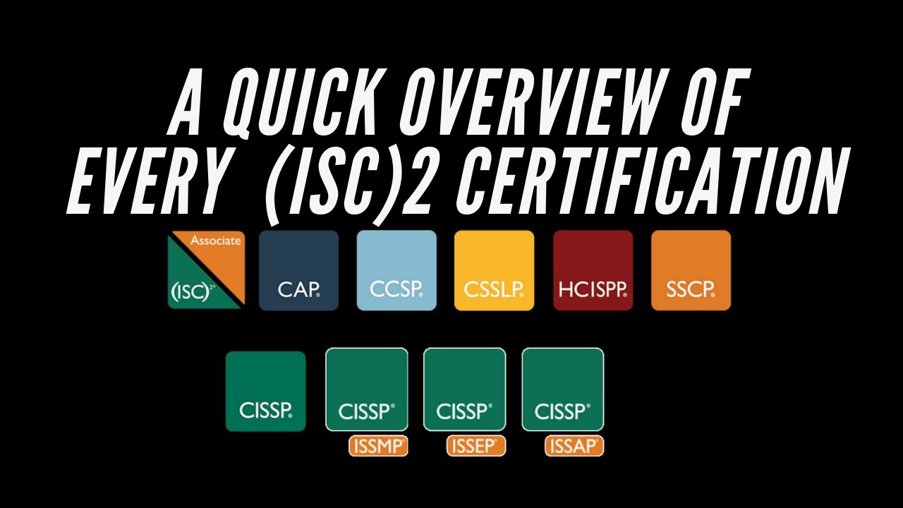 A Quick Look at Every (ISC)2 Certification - YouTube