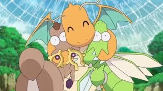 Pokemon Journeys Dragonite likes to hug everyone..