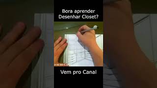 Como Desenhar um lindo closet parte 02 #Shorts