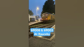 #shorts - 69008 & 69003 working the RHTT through Rauceby station #class69 #railphotography #train
