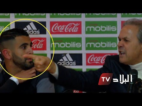 شاهدوا كيف كانت ردة فعل رياض محرز لحظة انفجار ماجر في وجه صحفي القناة الإذاعية الثالثة معمر جبور