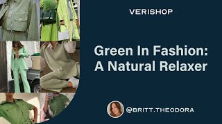 Green In Fashion: A Natural Relaxer @britt.theodora | Verishop