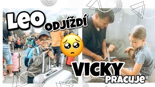 VLOG | 🥺Leo odjíždí do ŠvP, Vicky pokládá dlažbu ⛏️🥰