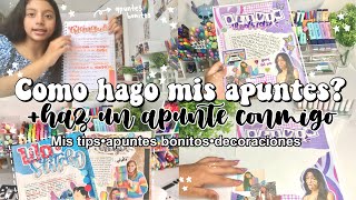 ✨¿Cómo hago mis apuntes✨+Haz un apunte conmigo