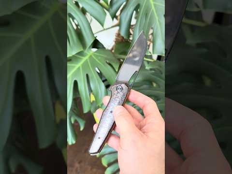 R&H Knives Tasca 2 Gen 2 Wharncliffe Czech Polished Stonewash DLC ELMAX Blade Liner Snakeskin 