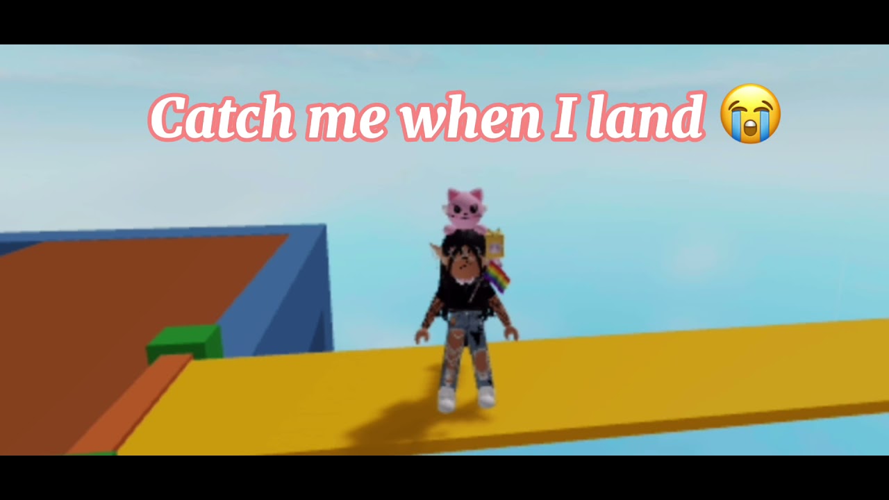 I hope you catch me when I land roblox meme - YouTube
