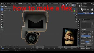 How to make a flex in a model of blender (EASY WAY)