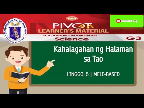 SCIENCE 3 |  KAHALAGAHAN NG HALAMAN SA TAO | MODULE WEEK 5 | MELC-BASED