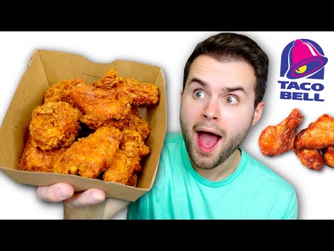 Taco Bell's NEW Crispy Chicken Wings REVIEW!
