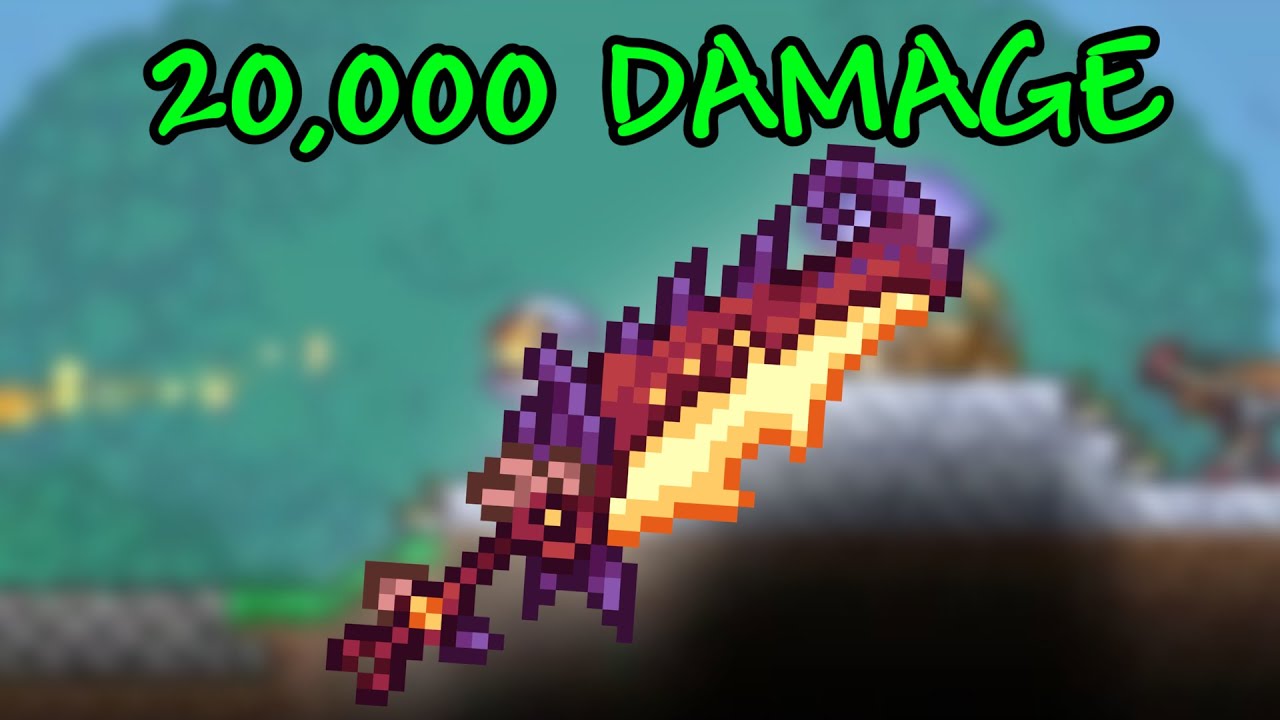 This Terraria Weapon does 20,000 DAMAGE??? YouTube
