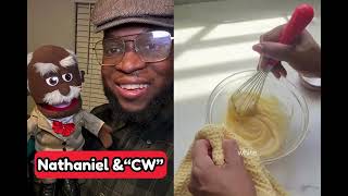 Nathaniel & CW Sees a “Peach Cobbler” Brownie Being Made