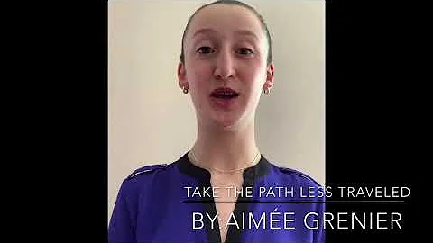 Take the path less traveled