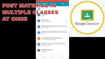 How to share material to multiple classes on Google Classroom  | Google Classroom on mobile