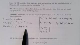 Journey into Complex Analysis: Section 2.1