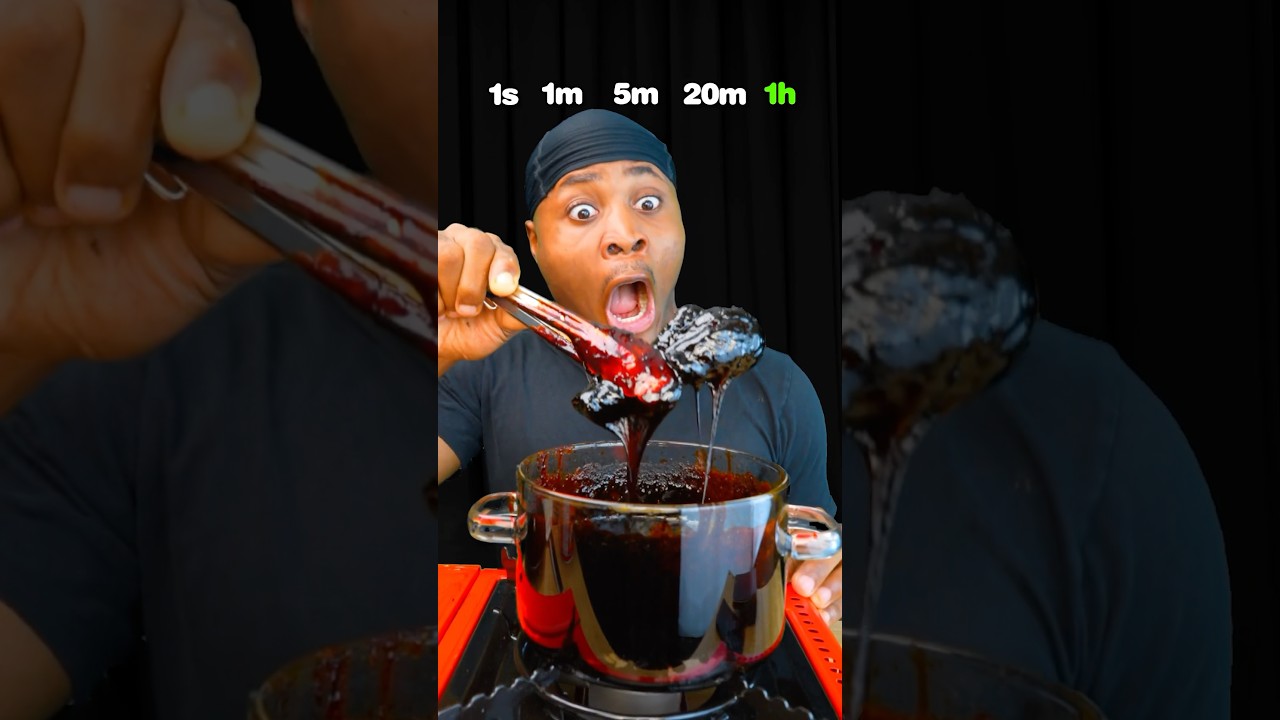 Spicy Buldak Chicken Asmr: 1sec vs 1hour !? 🥵