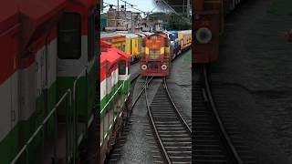 Two Express Trains Crossing Same Railroad #1 -Train Simulator Game #train #trainsimulator #traingame