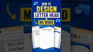 How to Design a Professional Letterhead in MS Word | Easy Tutorial 2026 #MSWord #LetterheadDesign