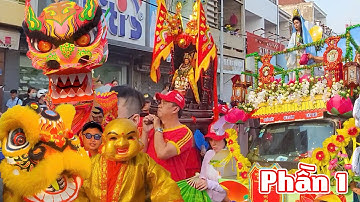 Lễ Rước Cộ Bà Thiên Hậu Bình Dương với gần 100 đoàn Lân Sư Rồng dịp Rằm Tháng Giêng 2025 - Phần 1