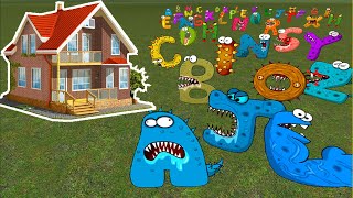 MONSTER ALPHABET LORE FAMILY VS HOUSE In Garry's Mod