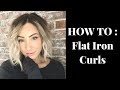 HOW TO : Flat Iron Curls || Short Hair