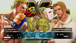 Luke vs Oro, Vega, Bison & Guile Street Fighter V Story Gameplay Walkthrough.