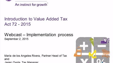 VAT Webcast September 2 2015 Implementation process