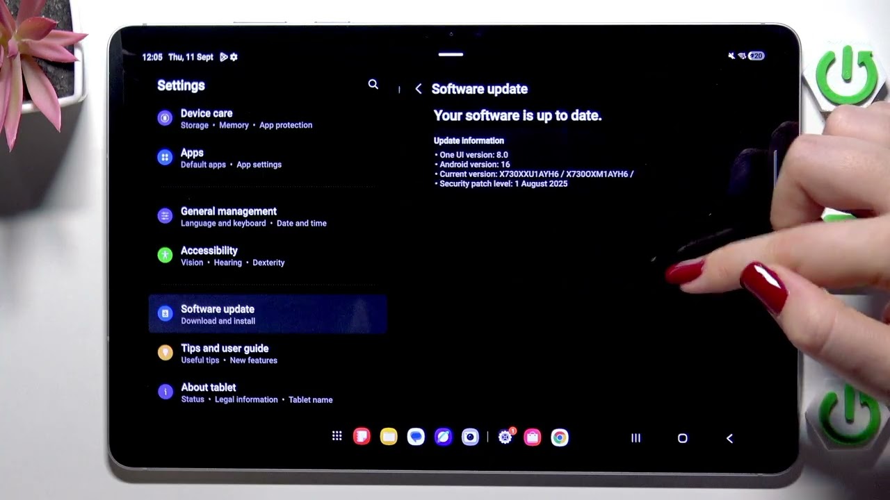 SAMSUNG Galaxy Tab S11 5G – How to Check for Software Update - YouTube