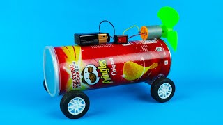 How To Make a Air Powered Pringles Car (DC MOTOR TOY CAR) by Mr. Cemo 29,505 views 2 years ago 2 minutes, 24 seconds