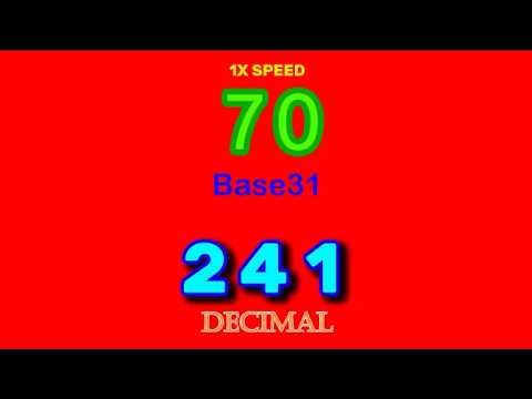 0 ~ 1,000 in Base 31 | Countup Alarm