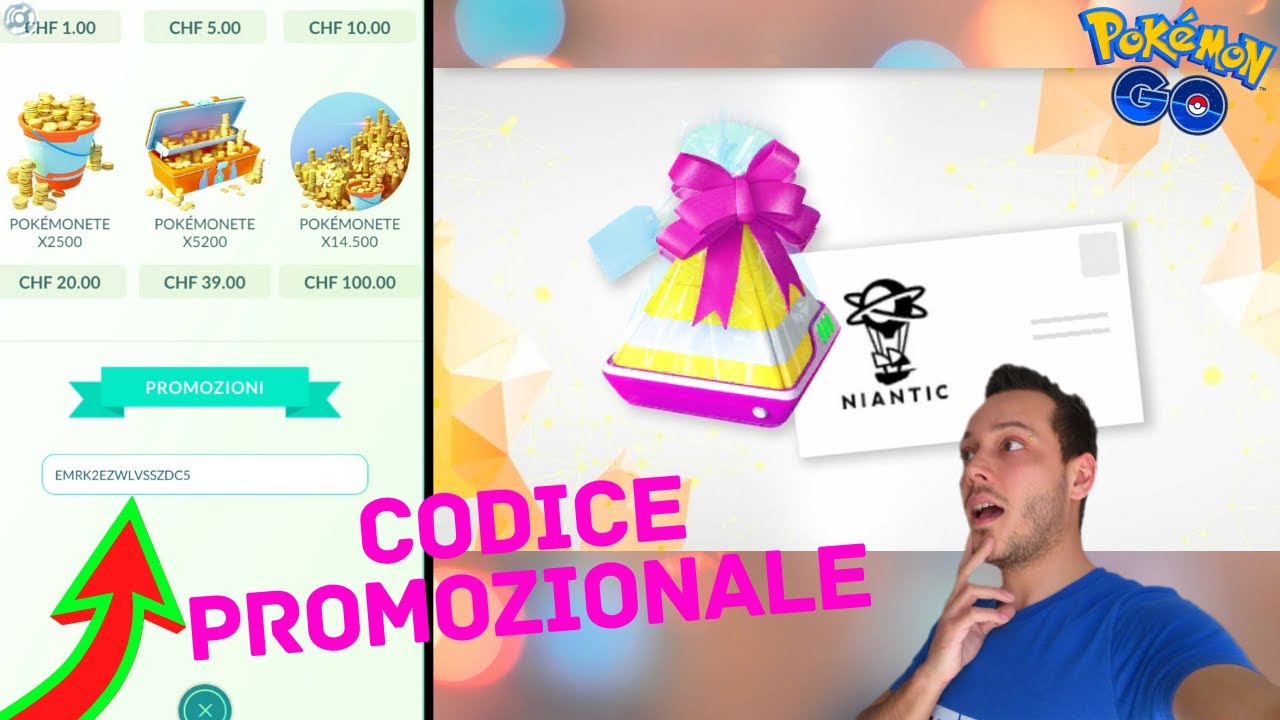 CODICE PROMOZIONALE! Invio l'amicizia a NIANTIC - POKÉMON GO ITA - YouTube